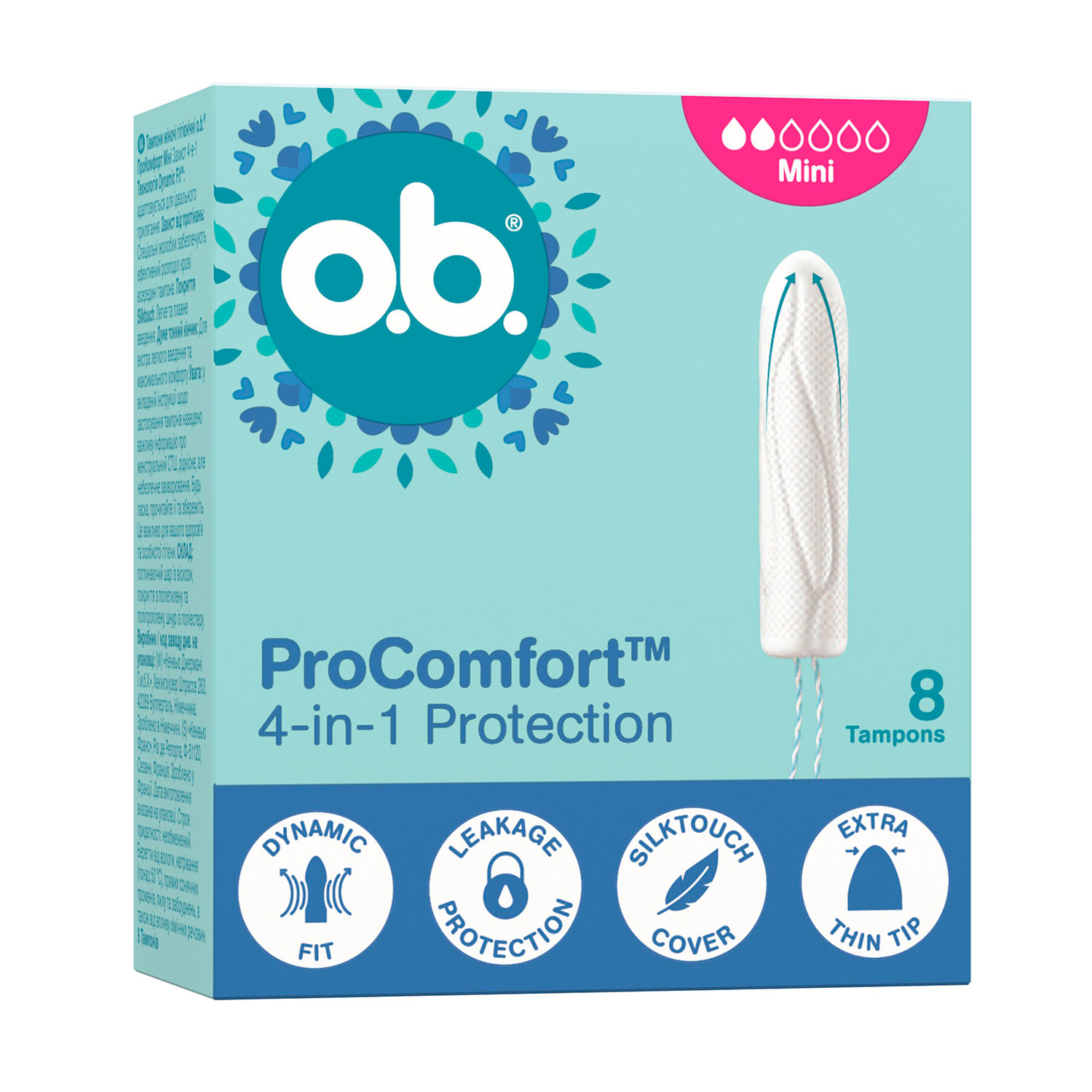 Тампони o.b. ProComfort Mini, 8 шт